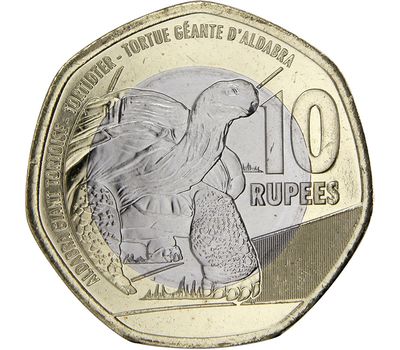  Монета 10 рупий 2016 «Черепаха» Сейшельские острова, фото 1 