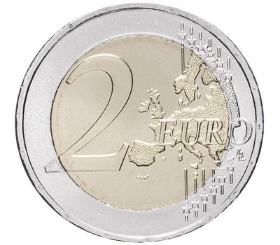  Монета 2 евро 2012 «10 лет наличному обращению евро» Греция, фото 2 