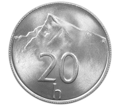  Монета 20 геллеров 1993 Словакия, фото 1 