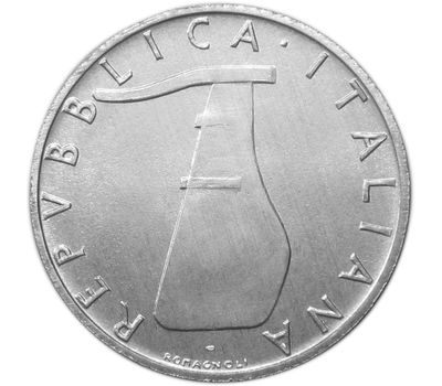  Монета 5 лир 1986 Италия, фото 2 