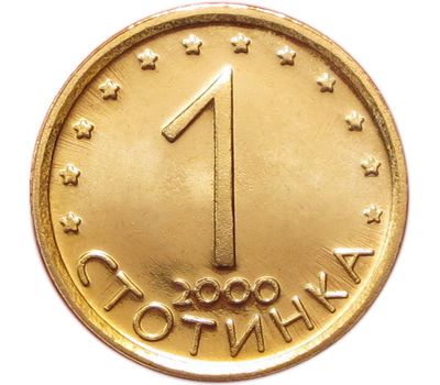  Монета 1 стотинка 2000 Болгария, фото 1 