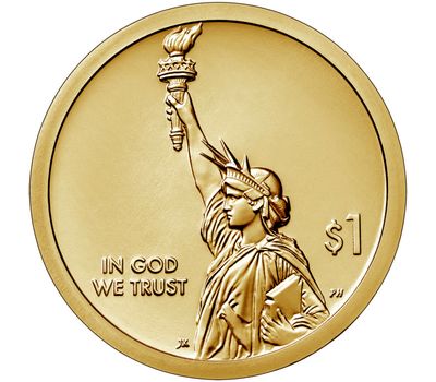  Монета 1 доллар 2020 «Шкала переменных Гербера» P (Американские инновации), фото 2 