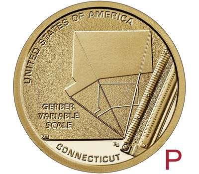  Монета 1 доллар 2020 «Шкала переменных Гербера» P (Американские инновации), фото 1 