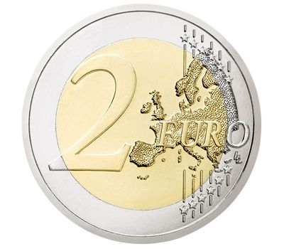  Монета 2 евро 2020 «150 лет со дня рождения Марии Монтессори» Италия, фото 2 