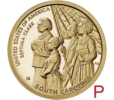  Монета 1 доллар 2020 «Септима Кларк» P (Американские инновации), фото 1 