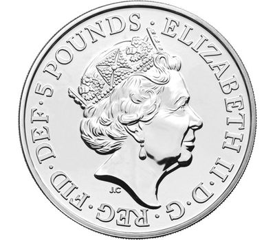  Монета 5 фунтов 2021 «Год Быка» Великобритания (в буклете), фото 3 