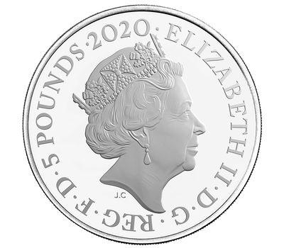  Монета 5 фунтов 2020 «Джеймс Бонд. Агент 007» (монета #2) в буклете, фото 3 
