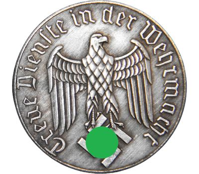  Медаль «За выслугу 4 года в Вермахте» Третий Рейх (копия), фото 2 
