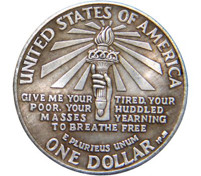  Монета 1 доллар 1906 США (копия), фото 2 