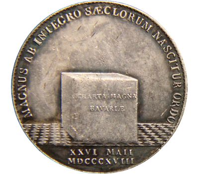  Монета 1 талер 1818 Бавария (копия), фото 2 