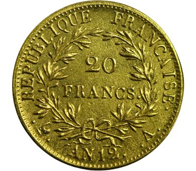  Монета 20 франков 1812 Франция (копия), фото 2 