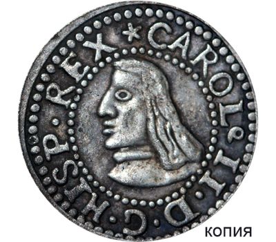  Монета 2 реала 1687 Испания (копия), фото 1 