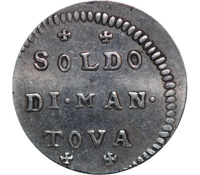  Монета 1 сольдо 1731 Италия (копия), фото 2 