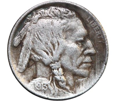  Коллекционная сувенирная монета хобо никель 5 центов 1913 «Медведь» США, фото 2 