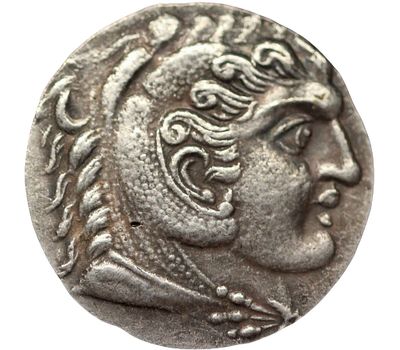  Монета тетрадрахма 300 до н. э. «Зевс с птицей» Македонское царство (копия), фото 2 
