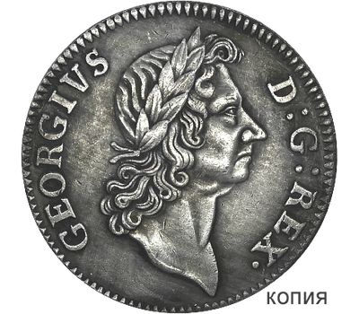  Монета 1 шиллинг 1722 Великобритания (копия), фото 1 