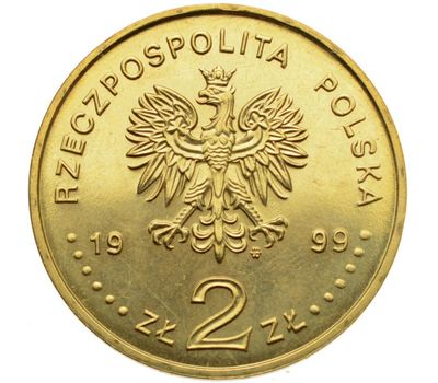  Монета 2 злотых 1999 «Владислав IV Ваза» Польша, фото 2 