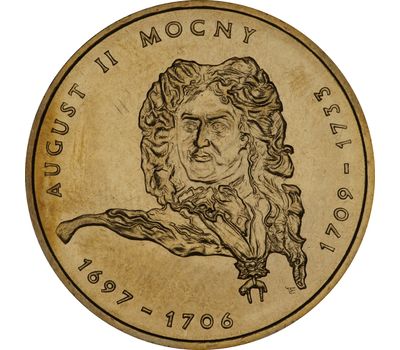  Монета 2 злотых 2002 «Август II Сильный» Польша, фото 1 