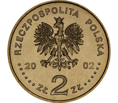  Монета 2 злотых 2002 «Замок в Мальборке» Польша, фото 2 