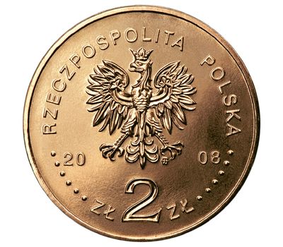  Монета 2 злотых 2008 «Сибиряки» Польша, фото 2 