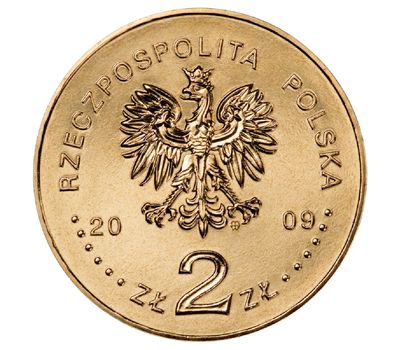  Монета 2 злотых 2009 «100 лет со дня создания Татранской добровольной спасательной службы» Польша, фото 2 