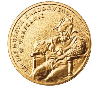  Монета 2 злотых 2012 «150 лет Национальному музею в Варшаве» Польша, фото 1 