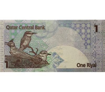  Банкнота 1 риал 2017 Катар (Pick-28b) Пресс, фото 1 