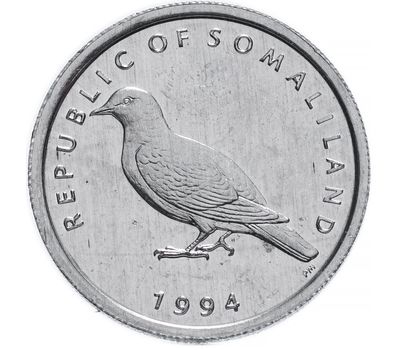  Монета 1 шиллинг 1994 «Голубь» Сомалиленд, фото 1 