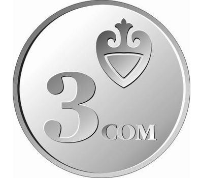  Монета 3 сом 2008 Киргизия, фото 1 