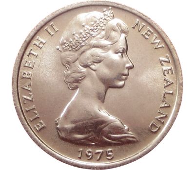  Монета 5 центов 1975 «Ящерица» Новая Зеландия, фото 2 