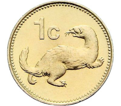  Монета 1 цент 1998 «Ласка» Мальта, фото 1 