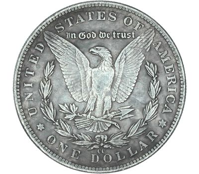  Коллекционная сувенирная монета хобо никель 1 доллар 1890 «Мотоцикл» США, фото 2 
