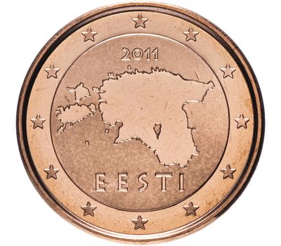  Монета 1 евроцент 2011 Эстония, фото 1 