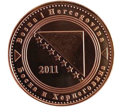  Монета 10 фенингов 2011 Босния и Герцеговина, фото 1 