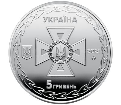  Монета 5 гривен 2021 «Украинские спасатели» Украина, фото 2 