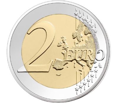  Монета 2 евро 2021 «Мы заботимся о наших пожилых людях» Андорра, фото 2 
