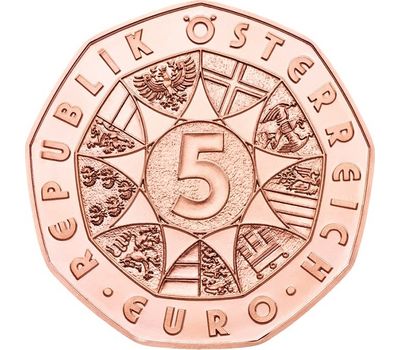  Монета 5 евро 2016 «Заяц Дюрера» Австрия, фото 2 