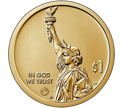  Монета 1 доллар 2022 «Сноуборд. Вермонт» P (Американские инновации), фото 2 