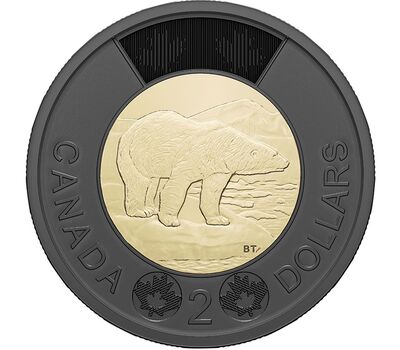  Монета 2 доллара 2022 «Дань уважения королеве Елизавете II» Канада, фото 1 
