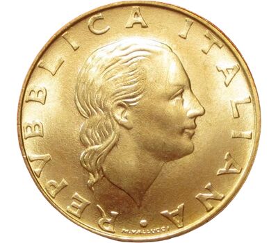  Монета 200 лир 1997 «Итальянская военно-морская лига» Италия, фото 2 
