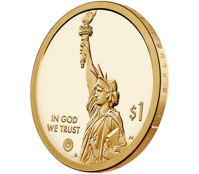  Монета 1 доллар 2022 «Администрация долины Теннесси» P (Американские инновации), фото 3 
