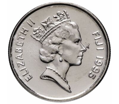  Монета 5 центов 1995 «ФАО — 50 лет» Фиджи, фото 2 