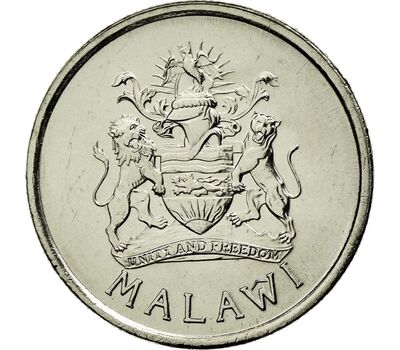  Монета 5 тамбала 1995 «Цапля» Малави, фото 2 