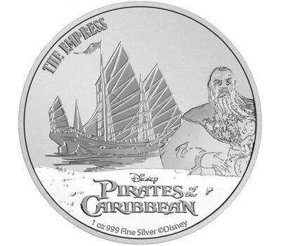  Монета 2 доллара 2021 «Императрица. Сяо Фэнь. Пираты Карибского моря» Ниуэ (серебро 1 унция), фото 1 