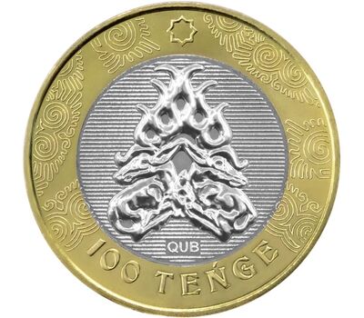  Монета 100 тенге 2022 «Олень. Сакский стиль» Казахстан, фото 1 