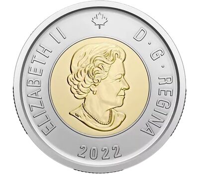 Монета 2 доллара 2022 «50-летие суперсерии СССР-Канада» Канада, фото 2 