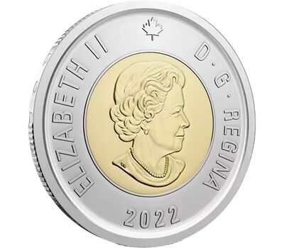  Монета 2 доллара 2022 «50-летие суперсерии СССР-Канада» Канада, фото 3 