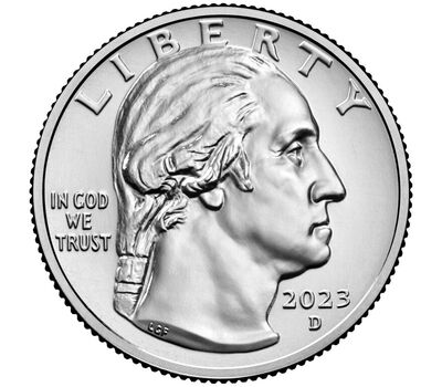  Монета 25 центов 2023 «Бесси Коулман» (Выдающиеся женщины США) D, фото 4 