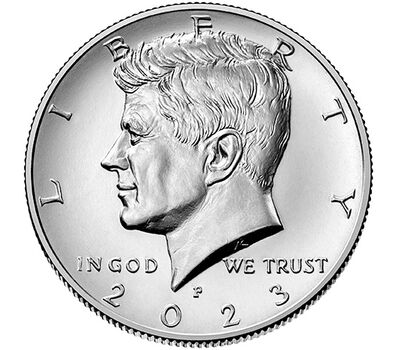  Монета 50 центов 2023 «Джон Кеннеди» США P, фото 1 