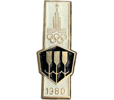 Значок «Гребля на байдарках и каноэ. Олимпиада-80 в Москве» СССР, фото 1 